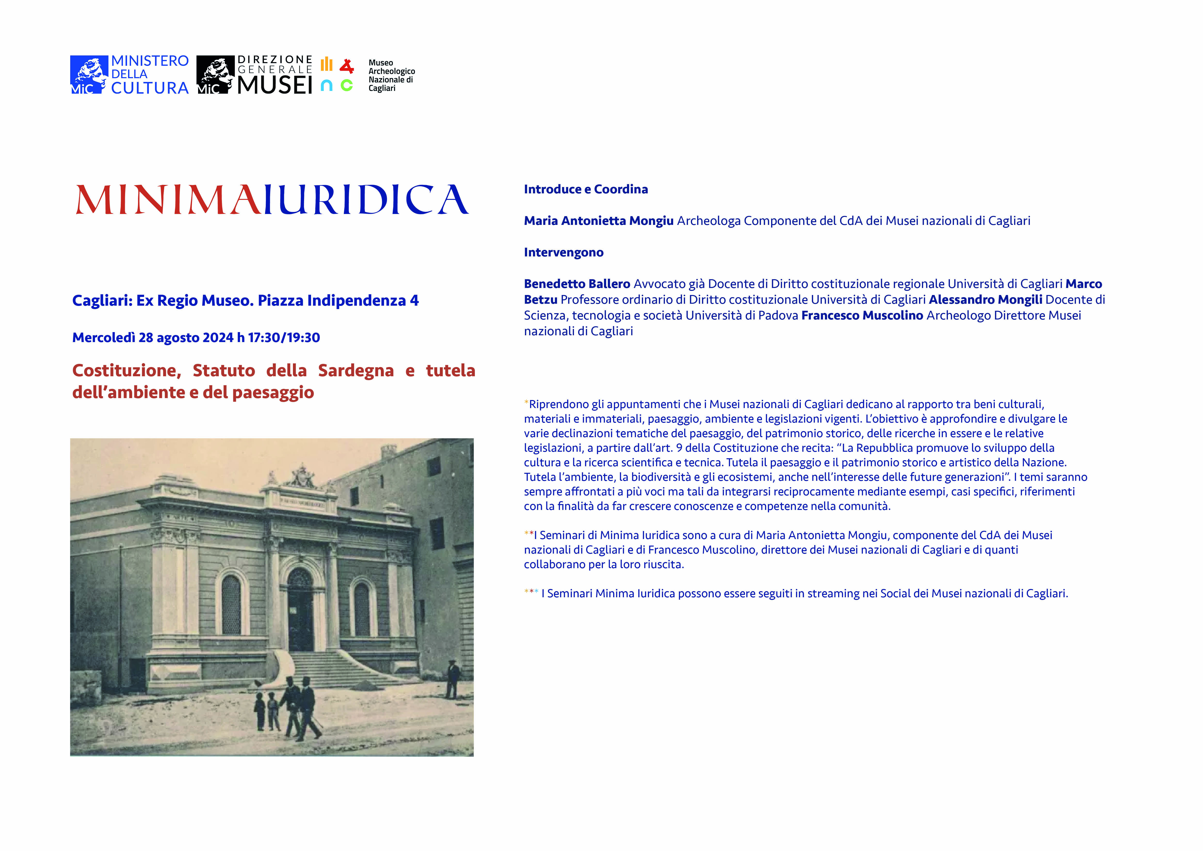Costituzione, Statuto della Sardegna e tutela dell’ambiente e del paesaggio - Minima Iuridica